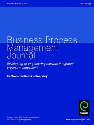 cover image of Business Process Management Journal, Volume 8, Issue 3